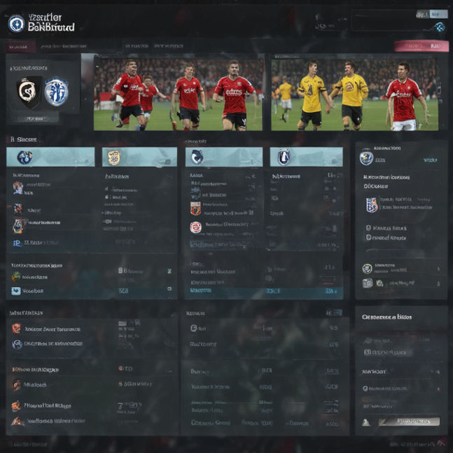 A sleek WordPress dashboard with a sports blog post draft featuring Premier League highlights and match stats.