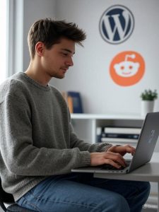 blogger using reddit and wordpress